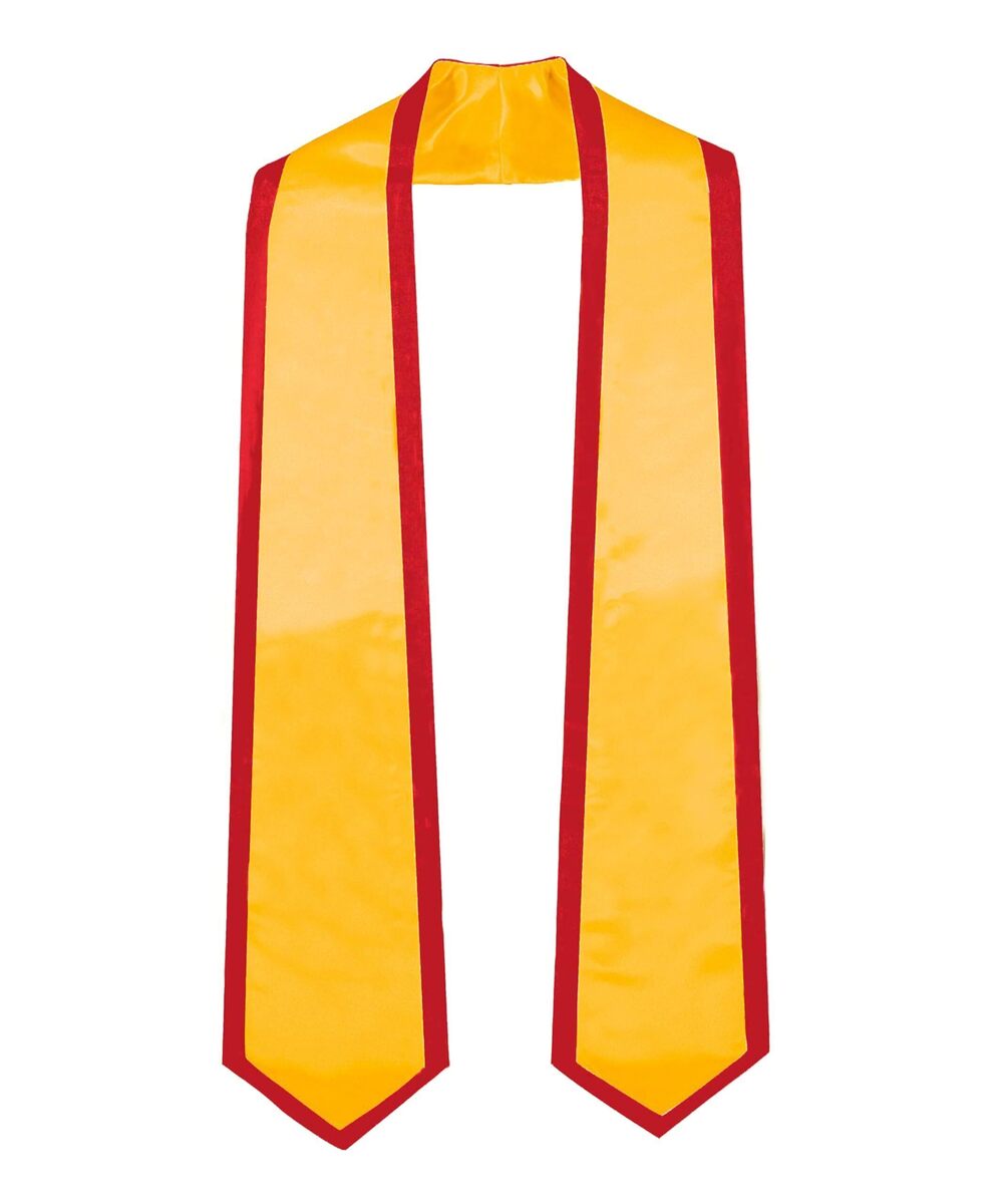 6149 Unisex Adult Plain Graduation Honor Stole Sash Classic End With Trim